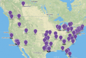 VARC Solutions Clients Across North America Map