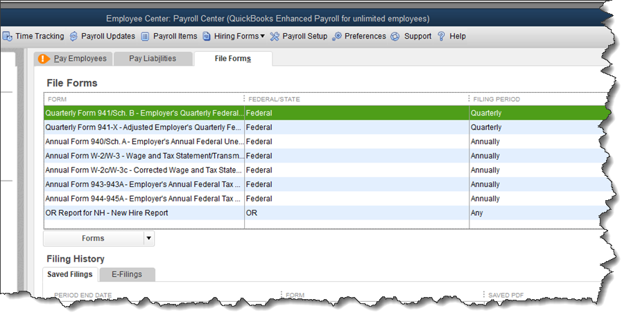 QuickBooks File Forms