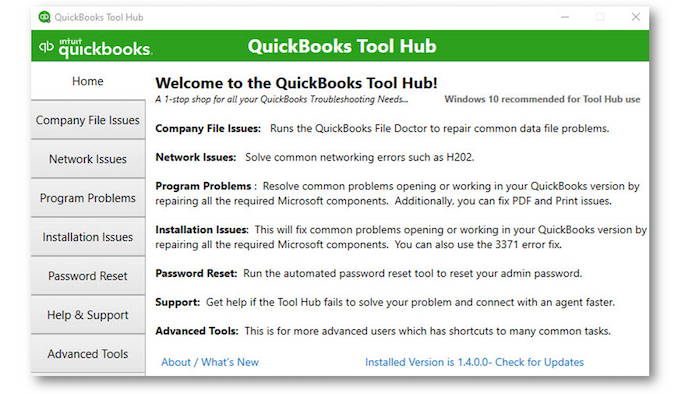 QuickBooks ToolHub