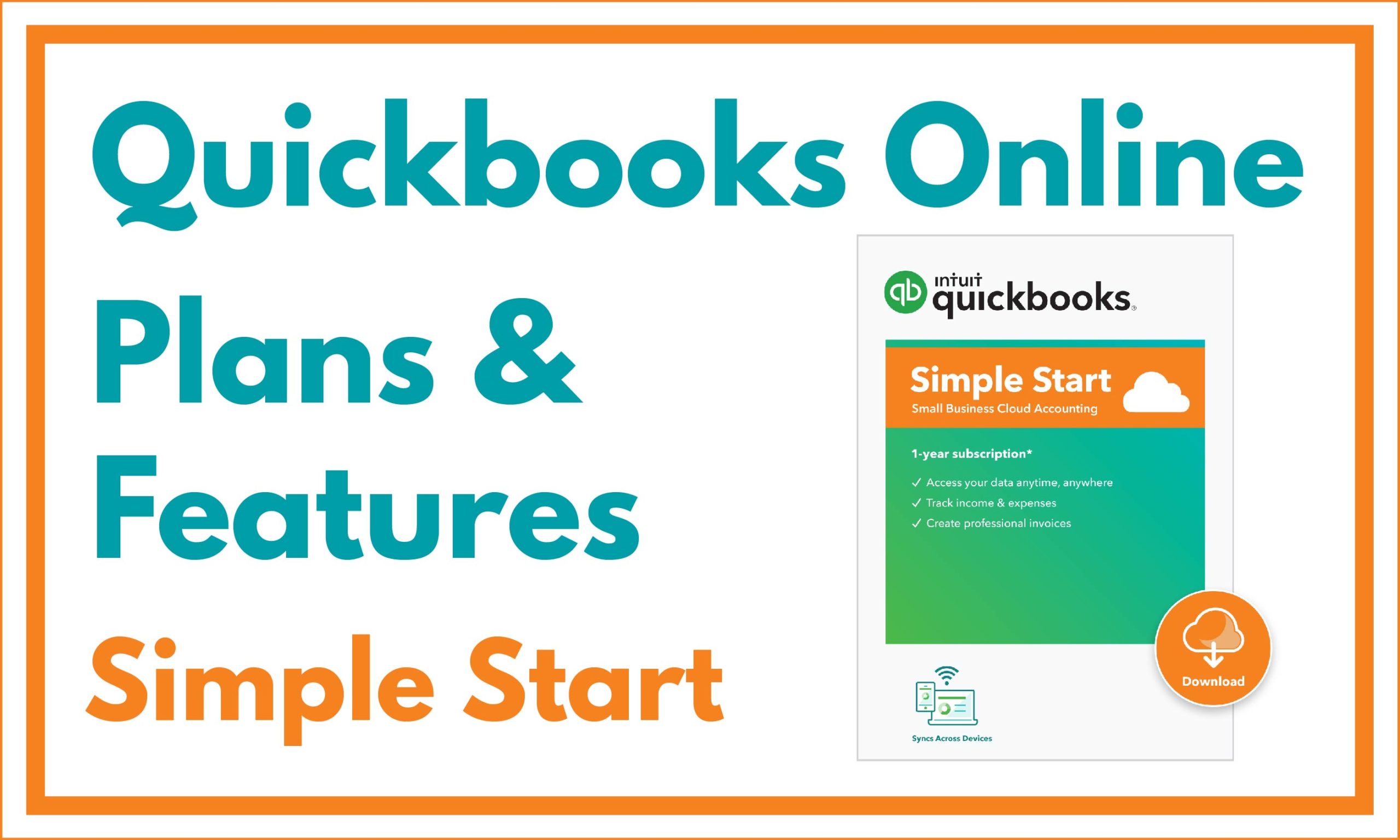 QBO Plans and Features Simple Start