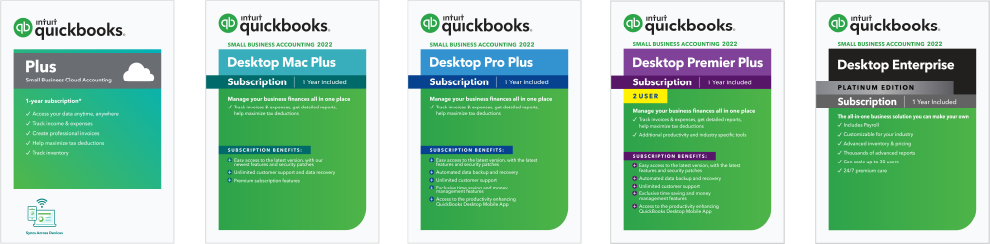 QuickBooks Versions 2022