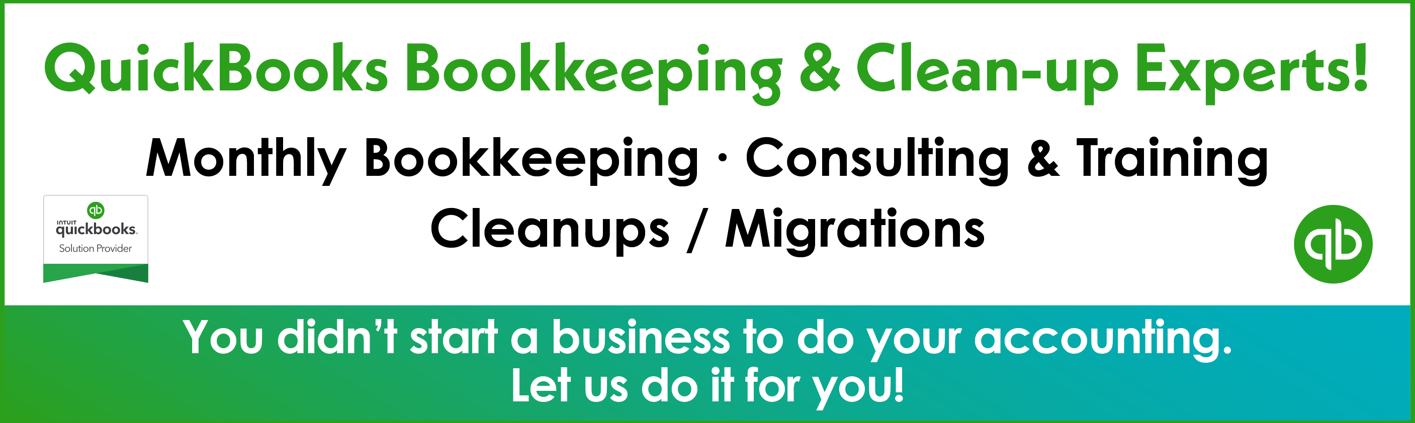 QuickBooks Bookkeeping & Clean-up Experts